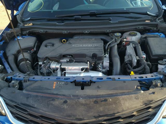 1G1BE5SM4G7312338 - 2016 CHEVROLET CRUZE LT BLUE photo 7