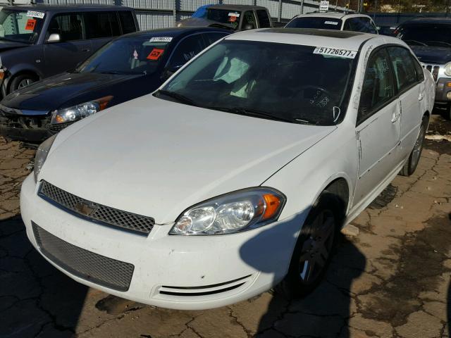 2G1WG5E39D1187358 - 2013 CHEVROLET IMPALA LT WHITE photo 2