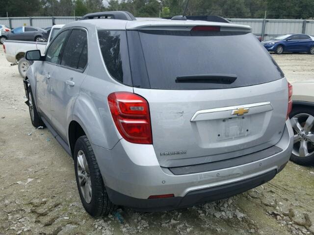 2GNALCEK2H6277217 - 2017 CHEVROLET EQUINOX LT SILVER photo 3