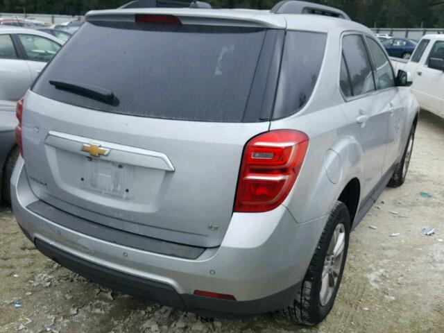 2GNALCEK2H6277217 - 2017 CHEVROLET EQUINOX LT SILVER photo 4