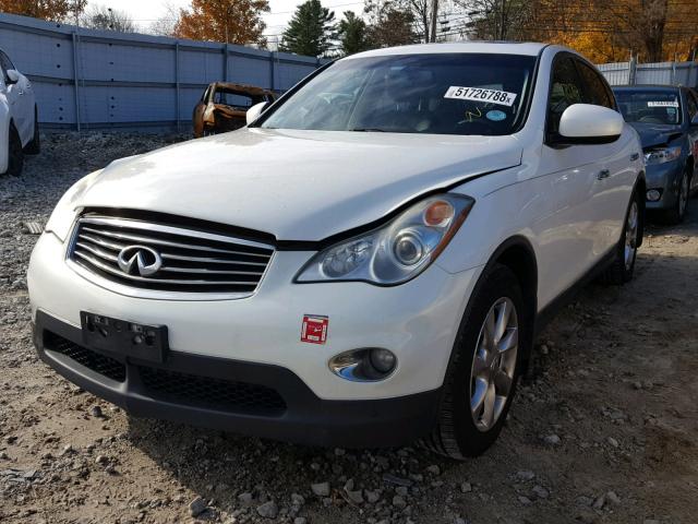 JNKAJ09F98M351890 - 2008 INFINITI EX35 BASE WHITE photo 2