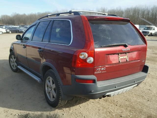 YV4CZ592561308396 - 2006 VOLVO XC90 RED photo 3