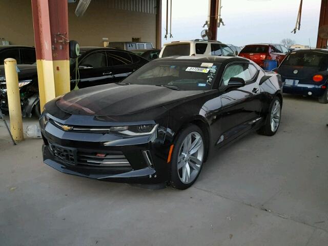 1G1FB1RS3H0173255 - 2017 CHEVROLET CAMARO LT BLACK photo 2