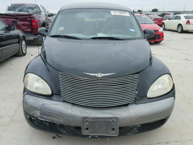 3C4FY48B32T206323 - 2002 CHRYSLER PT CRUISER BLACK photo 9