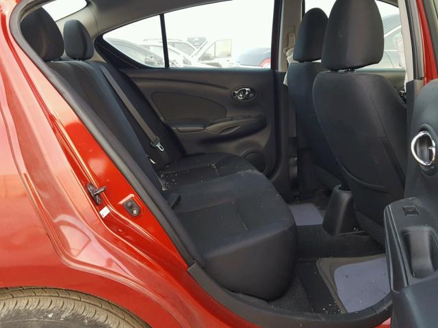 3N1CN7AP5DL848390 - 2013 NISSAN VERSA S RED photo 6