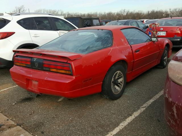 1G2FS23T8LL205837 - 1990 PONTIAC FIREBIRD RED photo 4