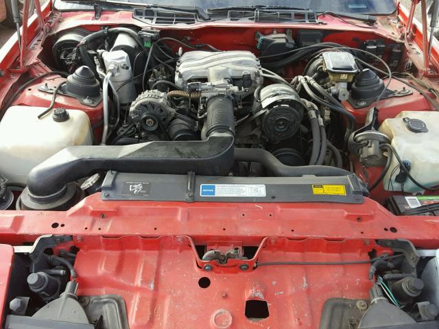 1G2FS23T8LL205837 - 1990 PONTIAC FIREBIRD RED photo 7