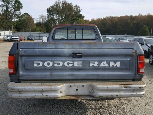 1B7FD14H4HS377709 - 1987 DODGE D-SERIES D GRAY photo 6