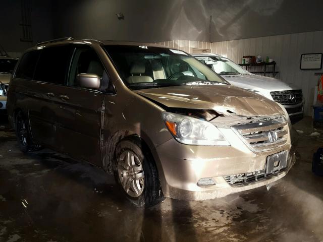 5FNRL38636B411119 - 2006 HONDA ODYSSEY EX TAN photo 9