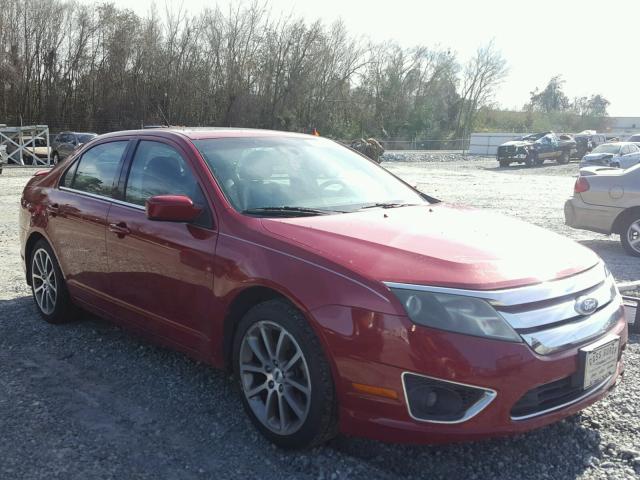 3FAHP0JG1AR123243 - 2010 FORD FUSION SEL RED photo 1