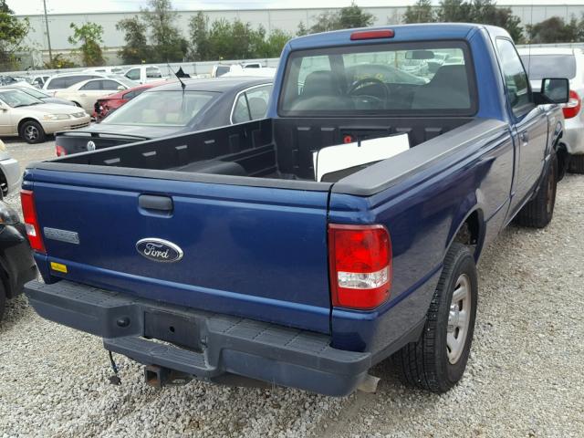 1FTYR10D69PA38645 - 2009 FORD RANGER BLUE photo 4