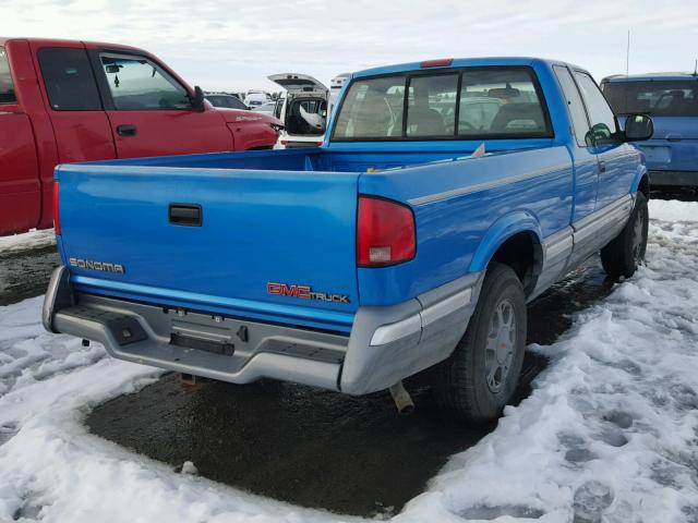 1GTDT19WXRK516261 - 1994 GMC SONOMA BLUE photo 4