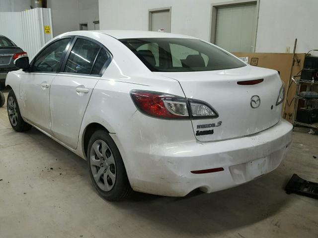 JM1BL1TF0D1846375 - 2013 MAZDA 3 I WHITE photo 3