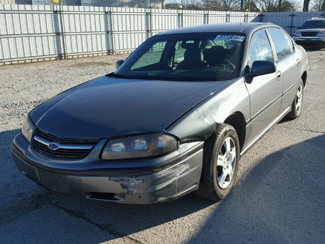 2G1WF52E349240078 - 2004 CHEVROLET IMPALA GRAY photo 2