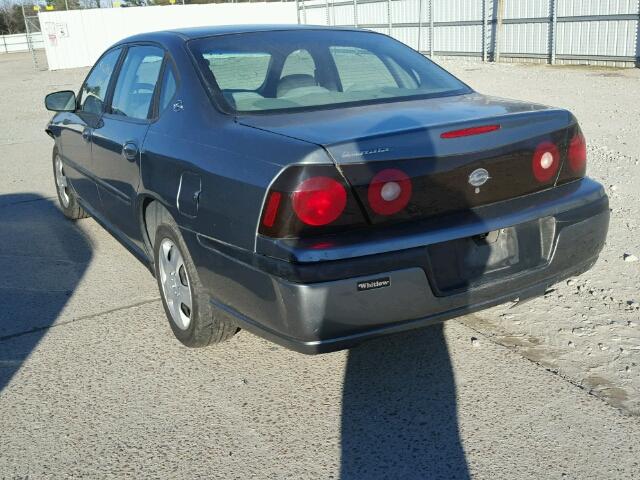 2G1WF52E349240078 - 2004 CHEVROLET IMPALA GRAY photo 3