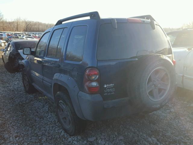 1J4GL38K05W543926 - 2005 JEEP LIBERTY RE BLUE photo 3