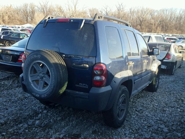 1J4GL38K05W543926 - 2005 JEEP LIBERTY RE BLUE photo 4
