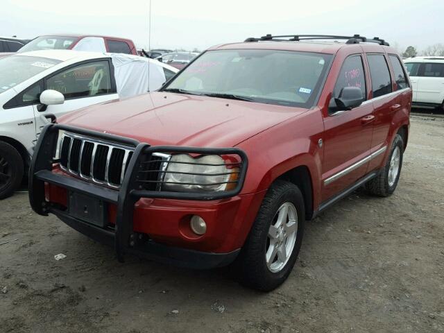 1J8HR58235C613367 - 2005 JEEP GRAND CHER MAROON photo 2