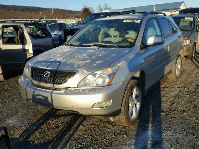 2T2HK31U67C038120 - 2007 LEXUS RX 350 SILVER photo 2