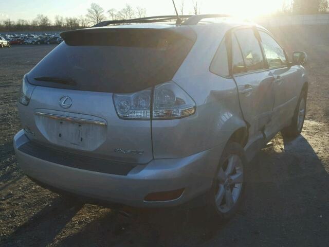 2T2HK31U67C038120 - 2007 LEXUS RX 350 SILVER photo 4