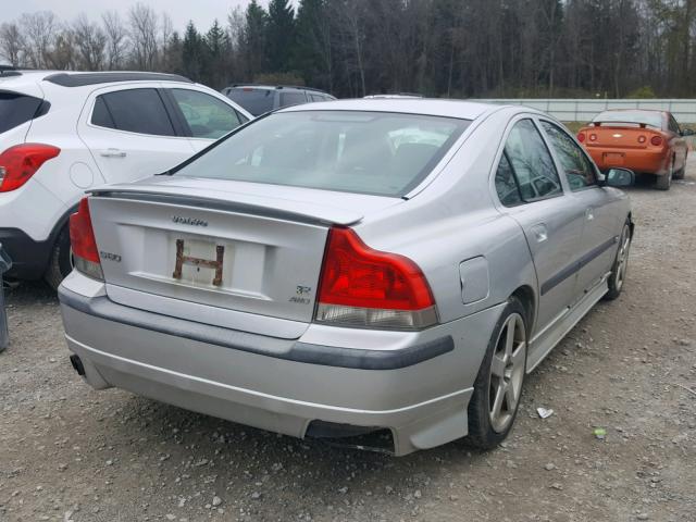 YV1RH52Y642414582 - 2004 VOLVO S60 R ვერცხლისფერი ფოტო 4