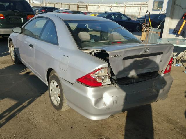 1HGEM22184L009045 - 2004 HONDA CIVIC DX V SILVER photo 3