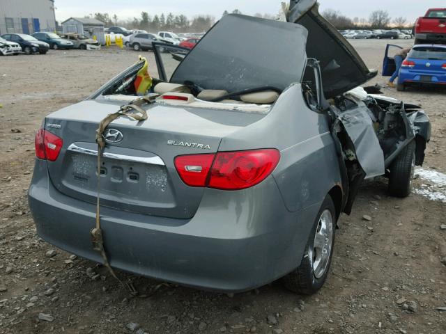 KMHDU4AD9AU834885 - 2010 HYUNDAI ELANTRA BL GREEN photo 4