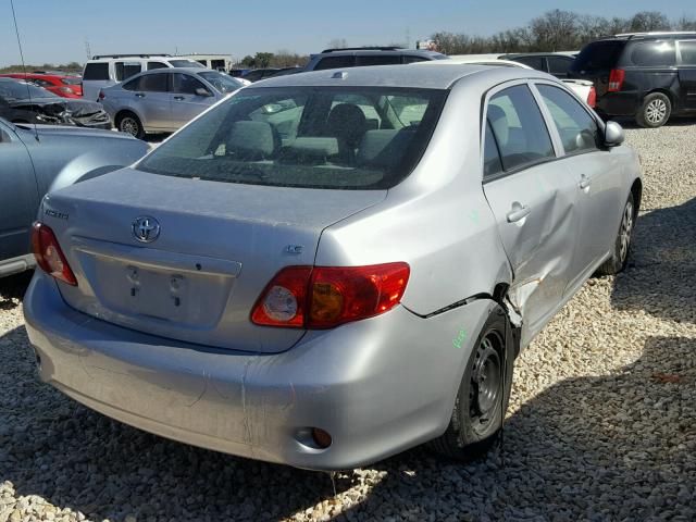 2T1BU40E09C170006 - 2009 TOYOTA COROLLA BA SILVER photo 4