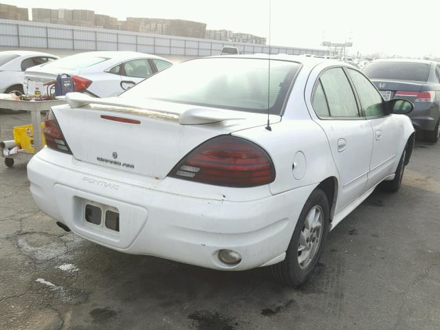 1G2NF52E24C243912 - 2004 PONTIAC GRAND AM S WHITE photo 4