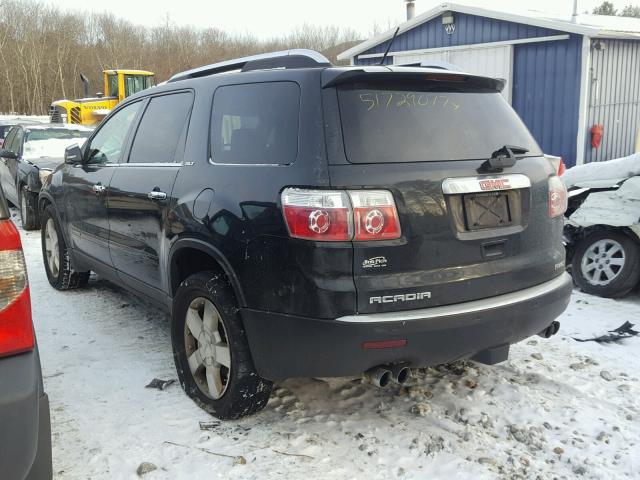 1GKEV33728J285117 - 2008 GMC ACADIA SLT BLACK photo 3