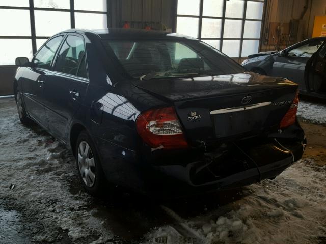 4T1BE32K84U369385 - 2004 TOYOTA CAMRY LE ლურჯი ფოტო 3