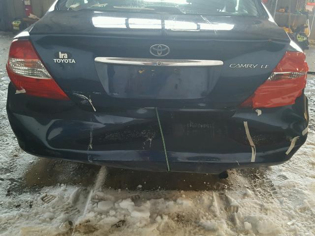 4T1BE32K84U369385 - 2004 TOYOTA CAMRY LE ლურჯი ფოტო 9