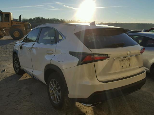 JTJYARBZ4F2021542 - 2015 LEXUS NX 200T WHITE photo 3