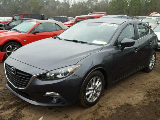 JM1BM1V74F1253799 - 2015 MAZDA 3 TOURING GRAY photo 2