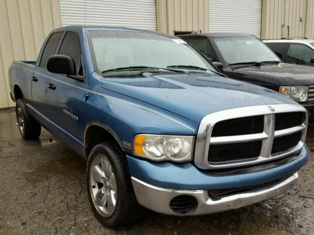 1D7HA18D35S152997 - 2005 DODGE RAM 1500 S BLUE photo 1