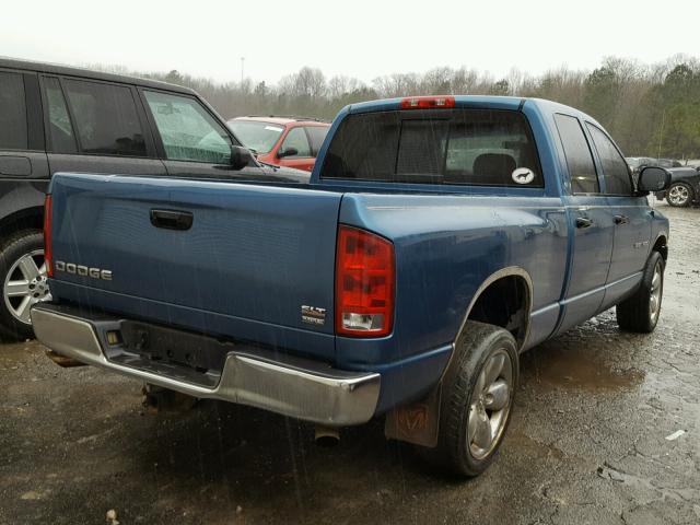 1D7HA18D35S152997 - 2005 DODGE RAM 1500 S BLUE photo 4