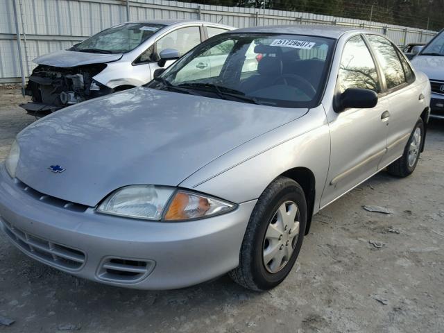 1G1JC524427102929 - 2002 CHEVROLET CAVALIER B SILVER photo 2