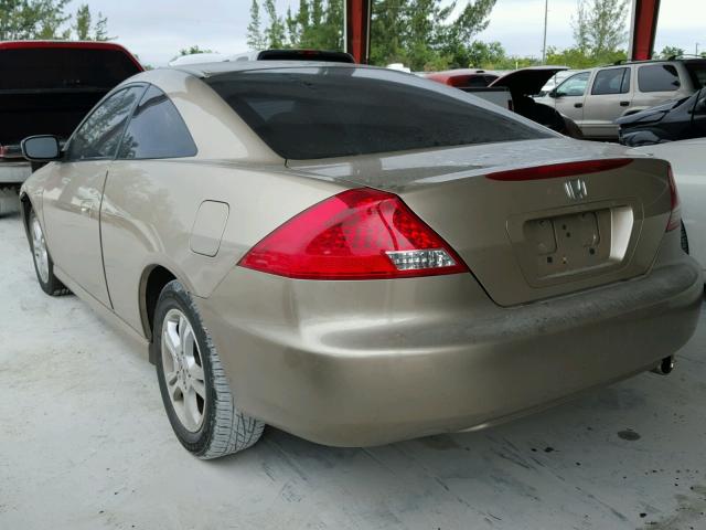 1HGCM72706A023853 - 2006 HONDA ACCORD EX GOLD photo 3