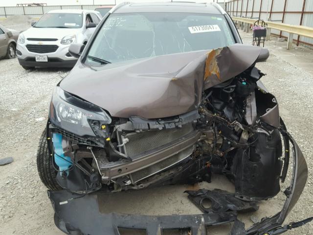 2HKRM3H74EH560483 - 2014 HONDA CR-V EXL GRAY photo 7