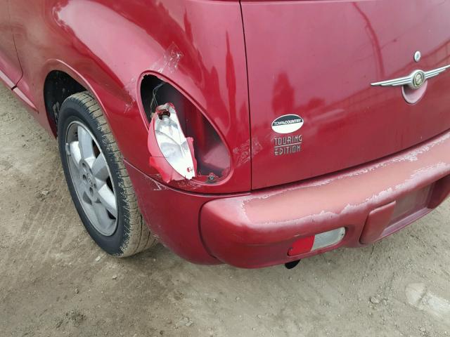 3C3EY55E65T621418 - 2005 CHRYSLER PT CRUISER RED photo 9