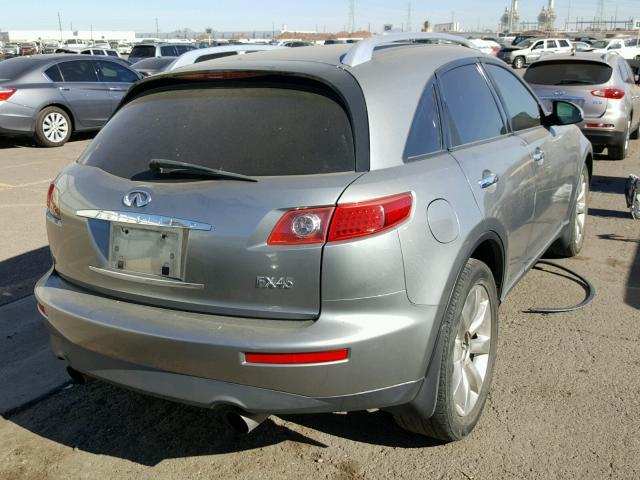 JNRBS08W44X405108 - 2004 INFINITI FX45 SILVER photo 4