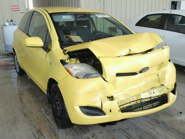 JTDJT4K33A5284769 - 2010 TOYOTA YARIS YELLOW photo 1