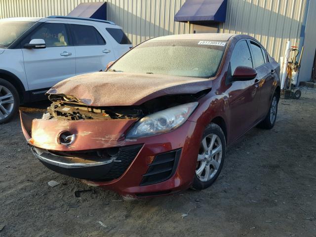 JM1BL1SF6A1107525 - 2010 MAZDA 3 I MAROON photo 2