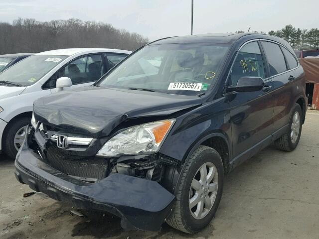 5J6RE48787L015205 - 2007 HONDA CR-V EXL BLACK photo 2