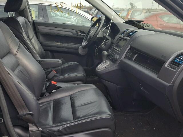 5J6RE48787L015205 - 2007 HONDA CR-V EXL BLACK photo 5