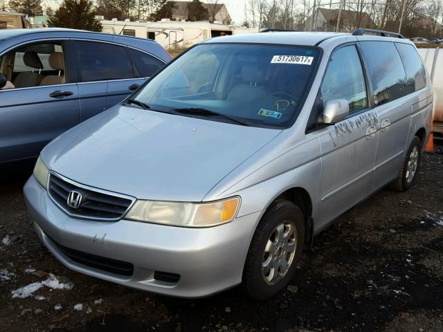 5FNRL18044B006416 - 2004 HONDA ODYSSEY EX SILVER photo 2