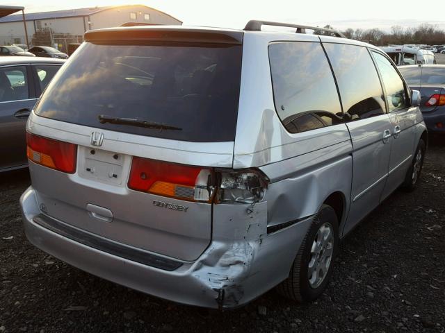 5FNRL18044B006416 - 2004 HONDA ODYSSEY EX SILVER photo 4