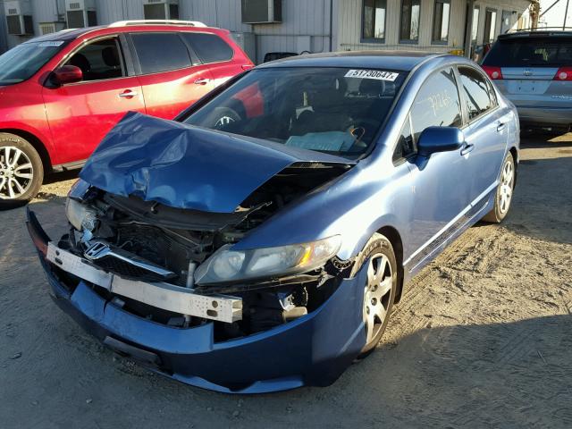 2HGFA1F53BH515977 - 2011 HONDA CIVIC LX BLUE photo 2