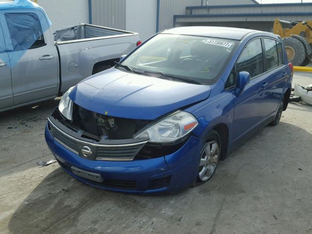 3N1BC13E68L410624 - 2008 NISSAN VERSA S BLUE photo 2