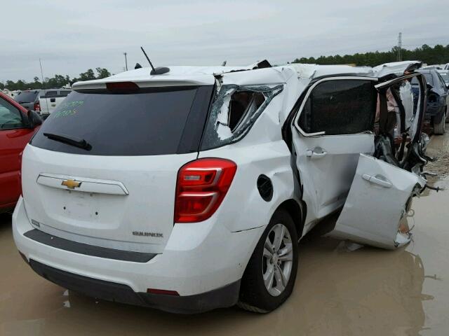 2GNALBEK1G1165515 - 2016 CHEVROLET EQUINOX LS WHITE photo 4